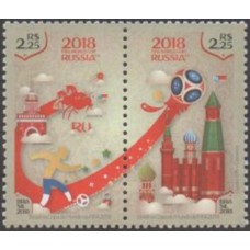 C-3755/3756 (PAR) Brasil na Copa do Mundo da Fifa/ Rússia - Ano 2018 - Novo