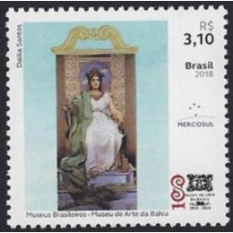 C 3795 - Série Mercosul - Museus Brasileiros / 100 Anos do Museu de Arte da Bahia - Ano 2018