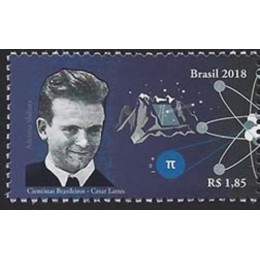 C 3804 - Cientistas Brasileiros/Cesar Lattes - Ano 2018 - Novo