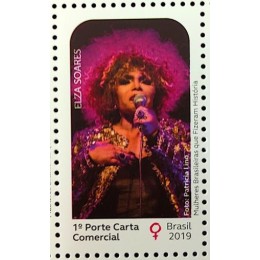C -3833 - Mulheres Brasileiras que Fizeram História - Elza Soares - Ano 2019 - Novo C -3833 - Mulheres Brasileiras que Fizeram História - Elza Soares - Ano 2019 - Novo