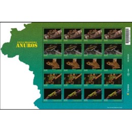 C -4005/4009 (Folha Completa) Fauna Brasileira - ANUROS - Ano 2021 - Novo