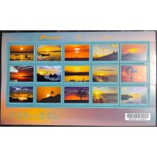 C 4037/4051 - Folha Pôr do Sol - Ano 2022 - Com 15 Selos