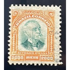 Oficiais O11 - 2.000 Réis - Afonso Pena - Carimbado