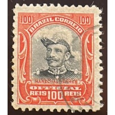 Oficiais O17 - Oficiais - 100 Réis - Hermes da Fonseca - Carimbado