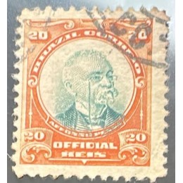 Oficiais O04 - 100 Réis - Afonso Pena - Carimbado