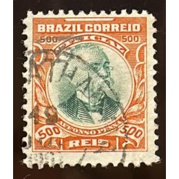 Oficiais O07 - 400 Réis - Afonso Pena - Carimbado