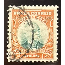 Oficiais O08 - 500 Réis - Afonso Pena - Carimbado