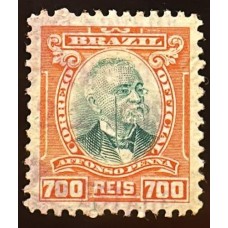 Oficiais O09 - 700 Réis - Afonso Pena - Carimbado