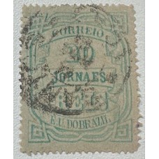 Jornais - J-20 - 20 Réis - Cifra Horizontal - Carimbado