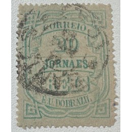 Jornais - J-20 - 20 Réis - Cifra Horizontal - Carimbado Jornais - J-20 - 20 Réis - Cifra Horizontal - Carimbado